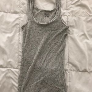 Mossimo Heathered Grey Ribbed Tank Top